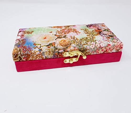 קופסת מזומנים פרחונית/ תיבת DryFruit | קופסת גאדי, קופסת תכשיטים לנשים/מתנות/חתונות על ידי